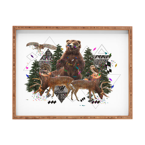 Kris Tate Young Spirits In The Woods Rectangular Tray