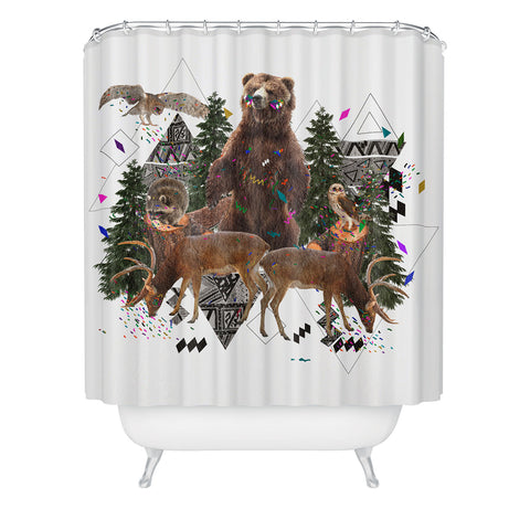 Kris Tate Young Spirits In The Woods Shower Curtain