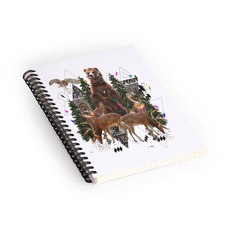 Kris Tate Young Spirits In The Woods Spiral Notebook