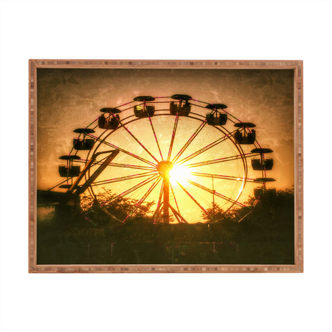Krista Glavich Ferris Wheel Sunset Rectangular Tray