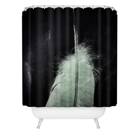 Krista Glavich White Feather Shower Curtain