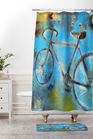 Land Of Lulu Dream Ride Shower Curtain And Mat