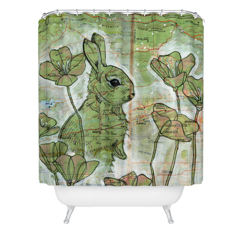 Land Of Lulu Signs Of Spring Shower Curtain