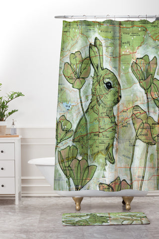Land Of Lulu Signs Of Spring Shower Curtain And Mat