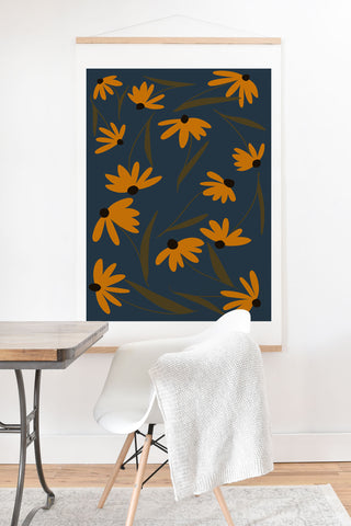 Lane and Lucia Autumn Floral Pattern Art Print And Hanger