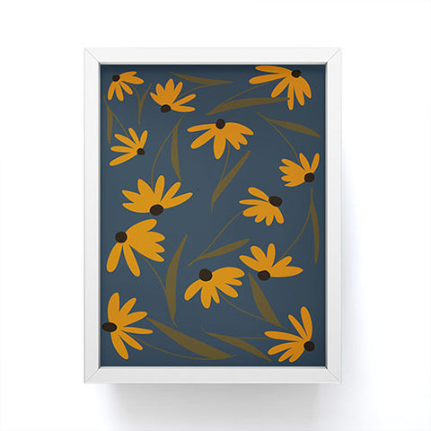 Lane and Lucia Autumn Floral Pattern Framed Mini Art Print