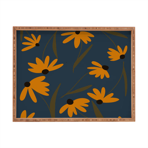 Lane and Lucia Autumn Floral Pattern Rectangular Tray