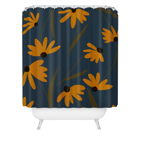 Lane and Lucia Autumn Floral Pattern Shower Curtain