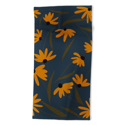 Lane and Lucia Autumn Floral Pattern Beach Towel