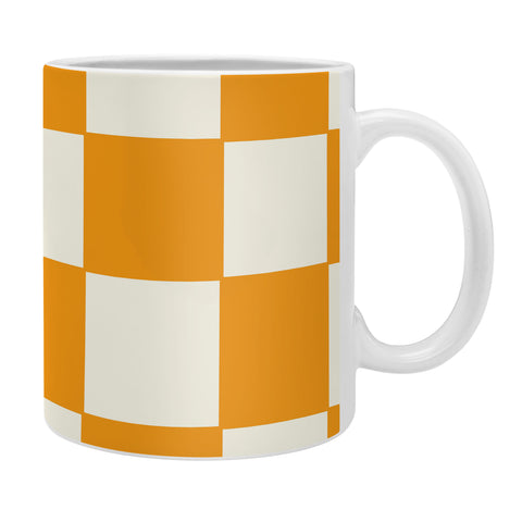 Lane and Lucia Citrus Check Pattern Coffee Mug