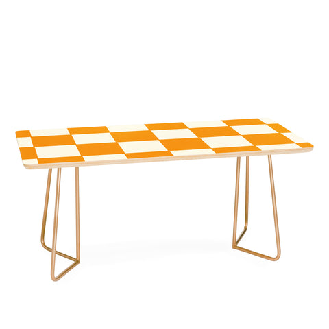 Lane and Lucia Citrus Check Pattern Coffee Table