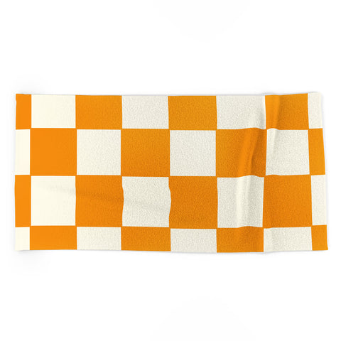 Lane and Lucia Citrus Check Pattern Beach Towel