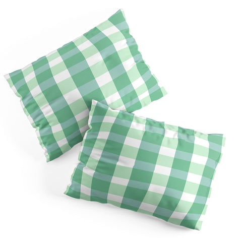 Lane and Lucia Green Gingham Pillow Shams