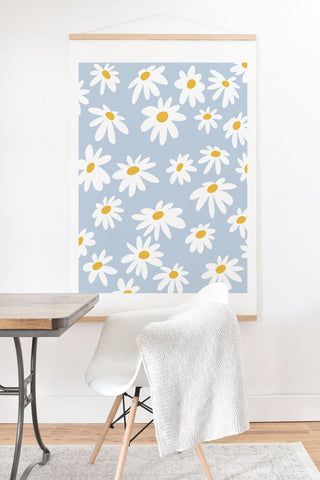 Lane and Lucia Lazy Daisies Art Print And Hanger