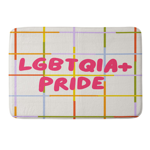 Lane and Lucia LGBTQIA Pride Memory Foam Bath Mat