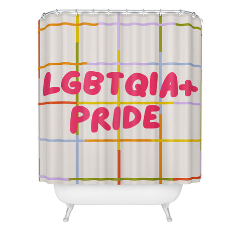 Lane and Lucia LGBTQIA Pride Shower Curtain