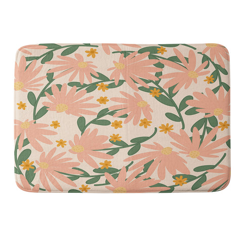 Lane and Lucia Meadow of Autumn Wildflowers Memory Foam Bath Mat