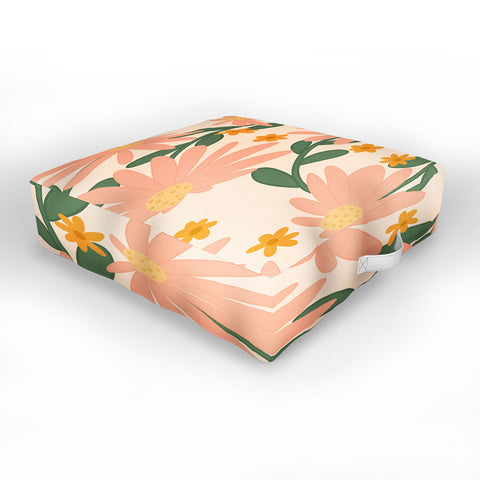Lane and Lucia Meadow of Autumn Wildflowers Outdoor Floor Cushion