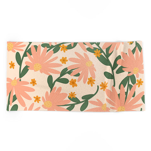 Lane and Lucia Meadow of Autumn Wildflowers Beach Towel