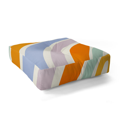 Lane and Lucia Mod Rainbow Floor Pillow Square