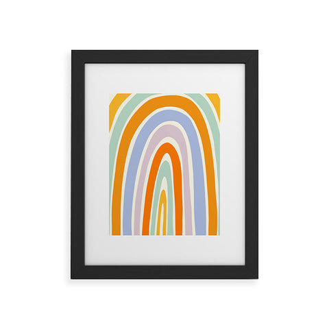 Lane and Lucia Mod Rainbow Framed Art Print