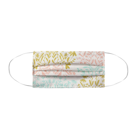 Lane and Lucia Pastel Wildflower Damask Face Mask