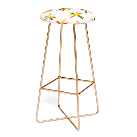 Lane and Lucia Patchwork Daisies Bar Stool