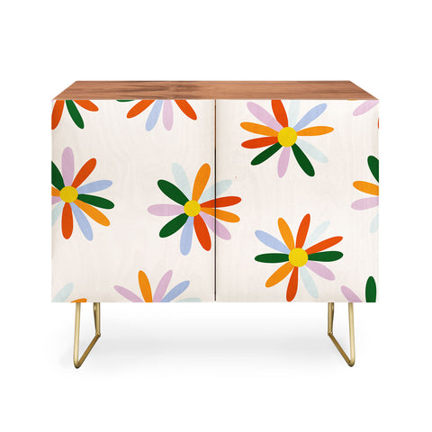 Lane and Lucia Patchwork Daisies Credenza