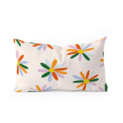 Lane and Lucia Patchwork Daisies Oblong Throw Pillow