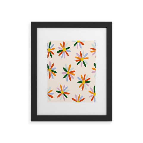Lane and Lucia Patchwork Daisies Framed Art Print