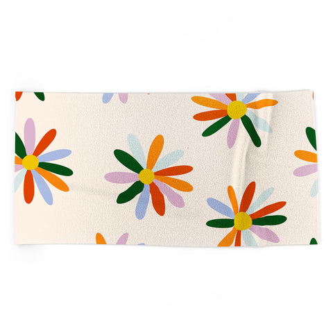 Lane and Lucia Patchwork Daisies Beach Towel