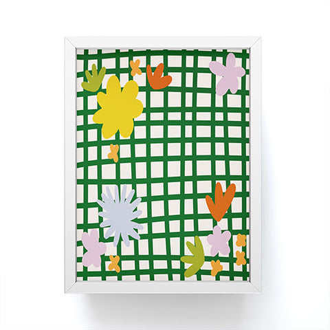 Lane and Lucia Picnic Blanket Framed Mini Art Print