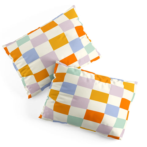 Lane and Lucia Rainbow Check Pattern Pillow Shams