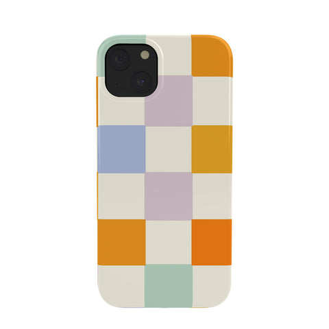 Lane and Lucia Rainbow Check Pattern Phone Case