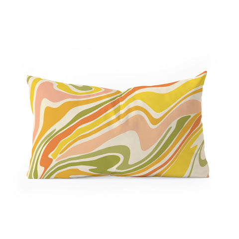Lane and Lucia Rainbow Marble Oblong Throw Pillow