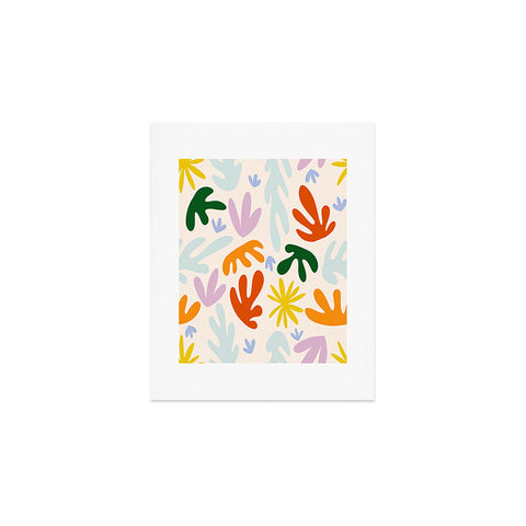 Lane and Lucia Rainbow Matisse Pattern Art Print