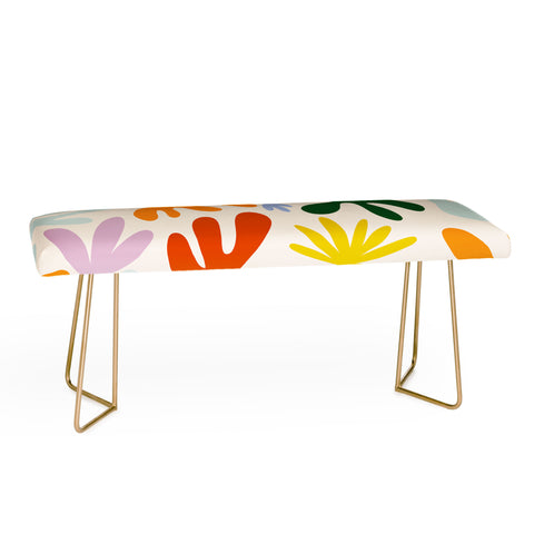 Lane and Lucia Rainbow Matisse Pattern Bench