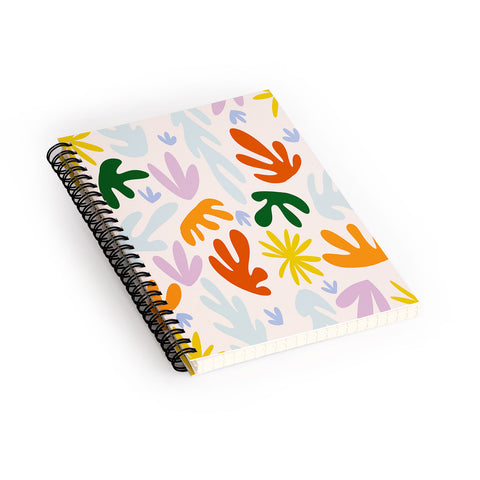 Lane and Lucia Rainbow Matisse Pattern Spiral Notebook
