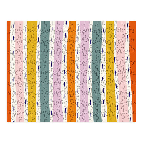 Lane and Lucia Rainbow Stripes and Dashes Puzzle