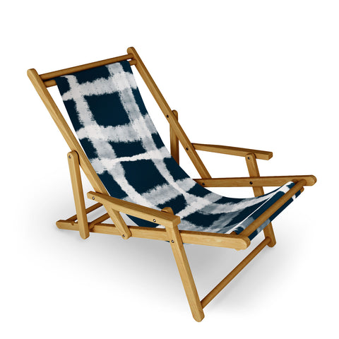 Lane and Lucia Tie Dye no 1 in Indigo Sling Chair