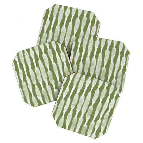 Lane and Lucia Tie Dye no 2 in Green Coaster Set