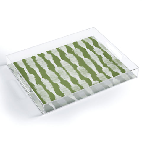 Lane and Lucia Tie Dye no 2 in Green Acrylic Tray