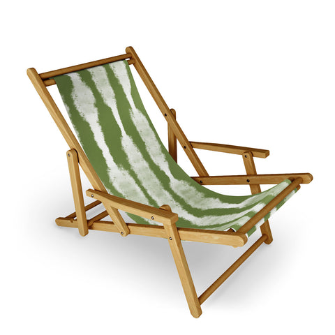 Lane and Lucia Tie Dye no 2 in Green Sling Chair