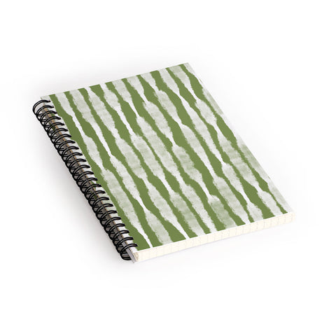 Lane and Lucia Tie Dye no 2 in Green Spiral Notebook