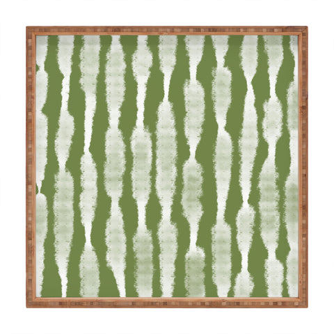 Lane and Lucia Tie Dye no 2 in Green Square Tray