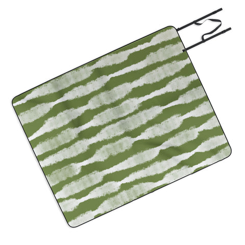 Lane and Lucia Tie Dye no 2 in Green Picnic Blanket