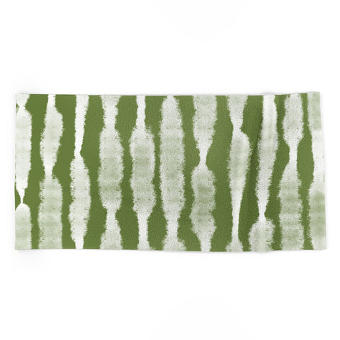 Lane and Lucia Tie Dye no 2 in Green Beach Towel
