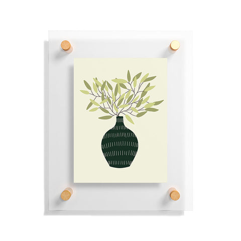 Lane and Lucia Vase 25 with Olive Branches Floating Acrylic Print