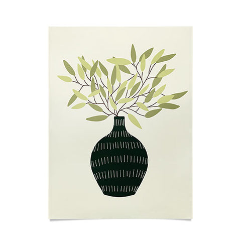 Lane and Lucia Vase 25 with Olive Branches Poster
