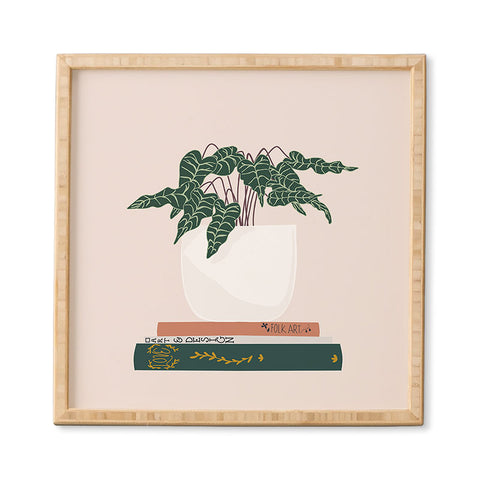 Lane and Lucia Vase no 17 with Alocasia Polly Framed Wall Art